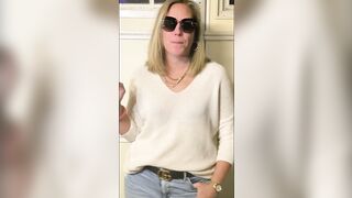 Hot Suburban Mom Power Smoking inside the Garage