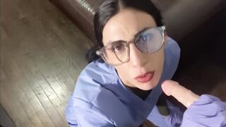 Nurse vibrator sick and nailed point of view