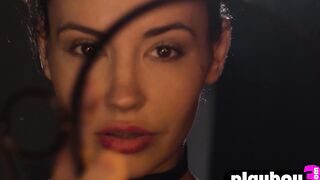 Cute teen Elilith Noir playing with fire
