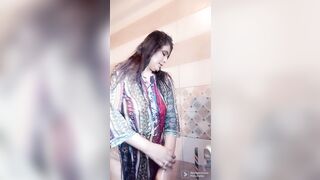 Paki Aunty Taking HOT Shower and Recording for BF A SLUT