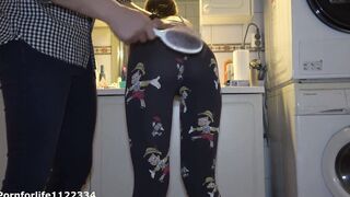 Sugar Daddy spanked my booty into WC with belt, hand and hairbrush because I was filthy women