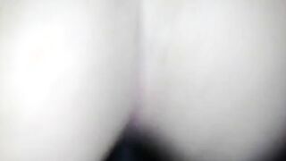 WHITE BOTTOM GETS BBC BAREBACK