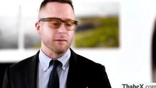 college teens threesome with TS teacher