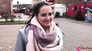 Christmas market closed! Stranger FUCKS Emma Concealed bare!