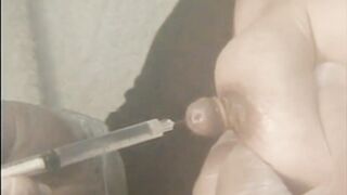 BDSM nipple play with needles from Japan