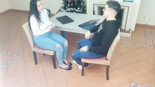 goddess professor masturbates her schoolgirl into homemade lessons