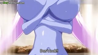 Hentai Milf with massive tits gets creampie