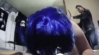 Pain webcam of my huge hooters slave bimbo inside a belt spanking HD FULL