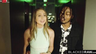 BLACKEDRAW Naughty Dark Haired's long african penis fantasy comes true 2