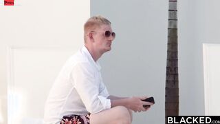 BLACKED Cheating red haired Scarlett seduces stranger at hotel