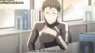 Hentai busty college girl getting fucked hard