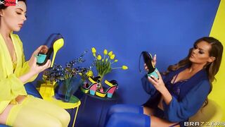 Yellow vs Blue, Me vs You Sex Scene With Aila Donovan , Whitney Wright, Ricky Johnson - Brazzers Official