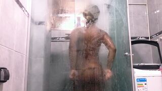 She ask me to the hot tub so I nailed her at the shower