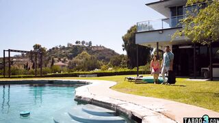 Neglected MILF wife fucked by a poolboy