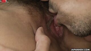 Japanese dark hair 19 yo has oral sex in a car with a older bro uncensored.