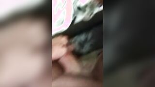 Risky jerk off in public shower