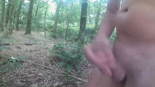wanking in the cornfield and cumming in the woods
