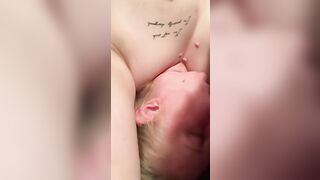 Restrained to the bed & a penis shoved into my mouth