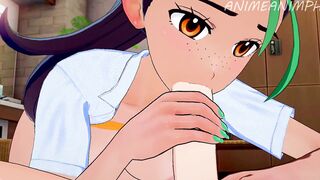 Fucking Nemona from Pokemon Scarlet and Violet Until Cummed - Hentai Cartoon 3d Uncensored