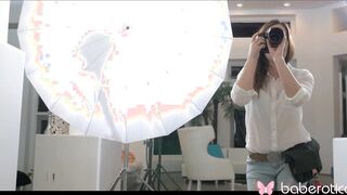 Jenna J Ross with bald vagina masturbating while thinking of girlfriends.