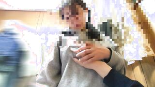 「アァン…」恥ずかしいエロ下着を着たアラフィフ熟女のEカップおっぱいをモミモミ japanese older woman into animated panties
