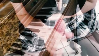 Big Tit Ellie Handcuffs Professor to Piano, Volcano of Cum follows