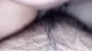 Pregnant Teenie girlfriend squirts on penis