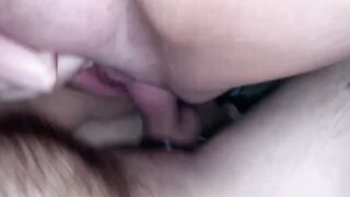 Pregnant Teenie girlfriend squirts on penis