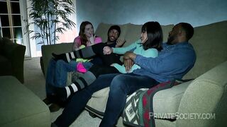 all interracial foursome
