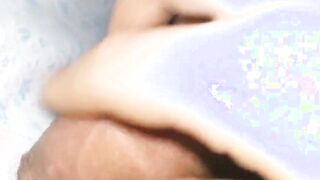 Process erection of my cock in the bed (22 year old)
