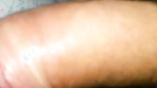 Process erection of my cock in the bed (22 year old)