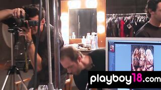 Former playboy bunny teaching nude babes