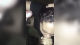Cheating bimbo blows three cocks at the park