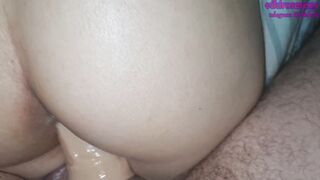 mistress get an orgasm from a long dick nozzle