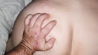Thick MILF butt cum