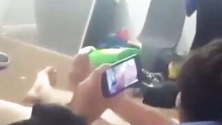 Watch my friend cumming while he's watching porn