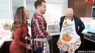 Double Stuffed Sex Tape With Cherie Deville, Kyle Mason, Zac Wild - Brazzers Official
