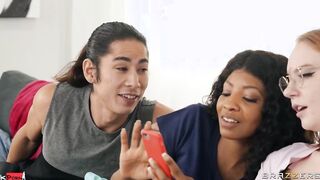 Sneaky Sleepover Cheat Scene With David Lee, Laila Lust - Brazzers Official