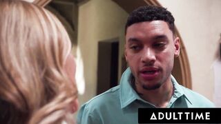 ADULT TIME - Big Boobed mom Cleaning Lady Lolly Dames Gets HARD GANG BANG And BUKKAKE AT COLLEGE FRAT!