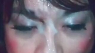 Asian CD sucking cock