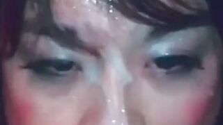 Asian CD sucking cock