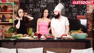 XXXSHADES - beauty Girls Francis Belle &Angel Rush Fucks Professional Chef - LETSDOEIT