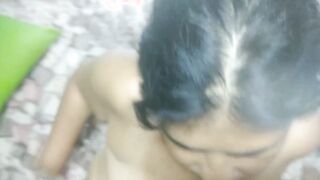 My stepsister gives me a yummy head and I cum on her face