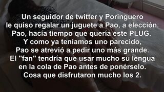 Extraño le puso un plug anal a mi esposa