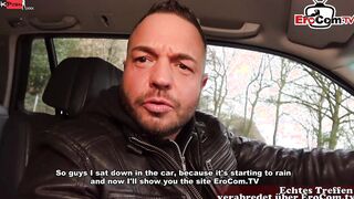 German 18yo slender 18 yo bimbo pick up into outdoors for real sexdate
