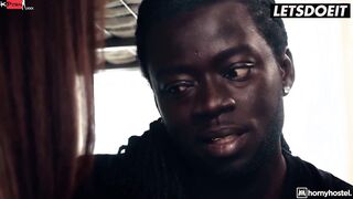 Euro Bitch (Nata Ocean) Travels & Getting Naughty With The First big black cock She Sees - HORNY HOSTEL