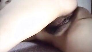 Japanese cute girl masturbation shows pussy webcam