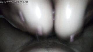 Rich Russian hand job with my huge boobies and I end