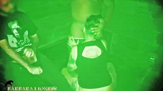 Cuckold films me gangbanging in the dark room with a