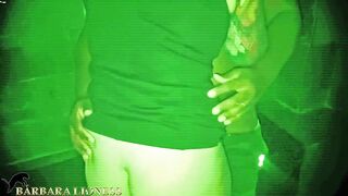 Cuckold films me gangbanging in the dark room with a